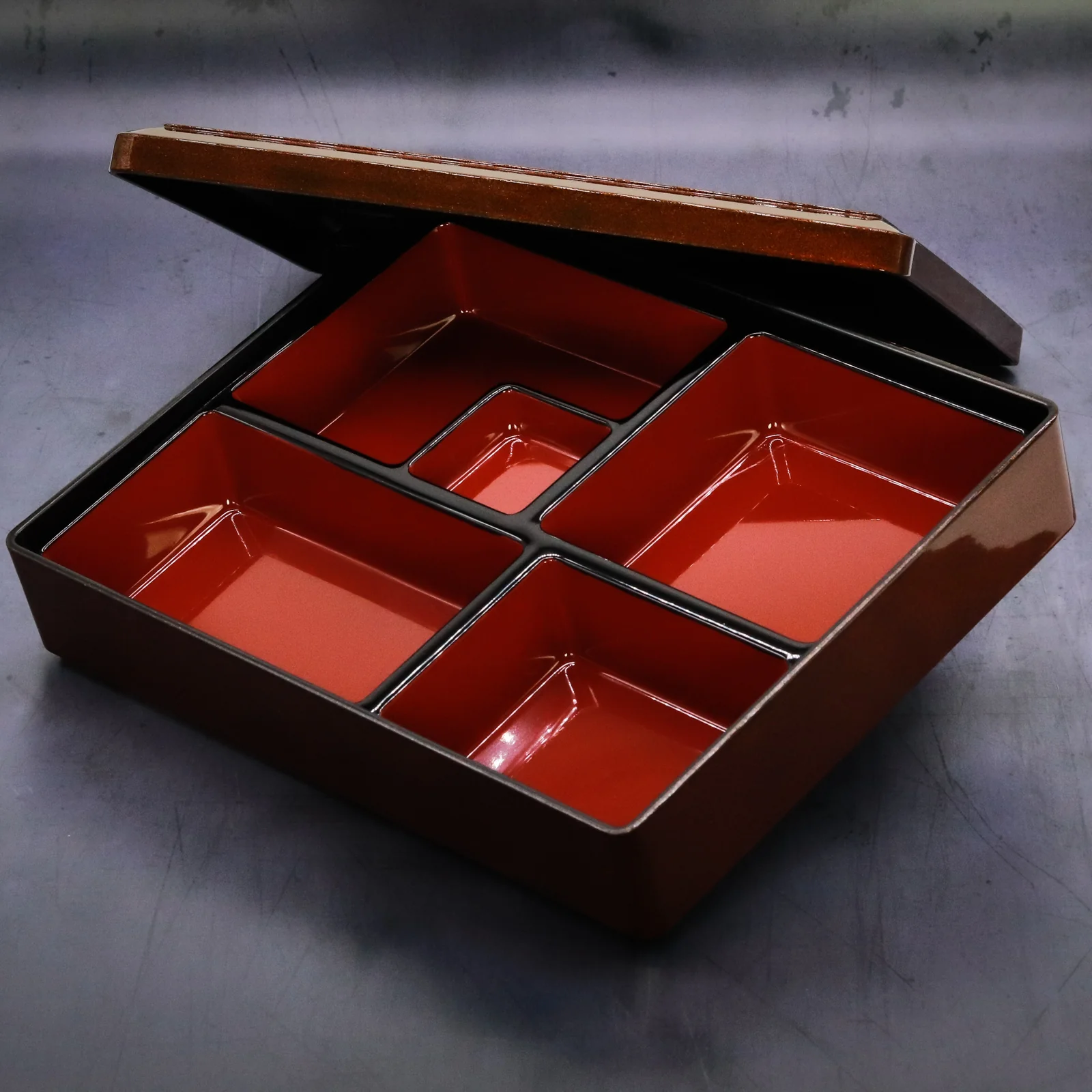 Yasuragi, Bronze Luxury Bento Box (5-Section), 310mm - Image 3