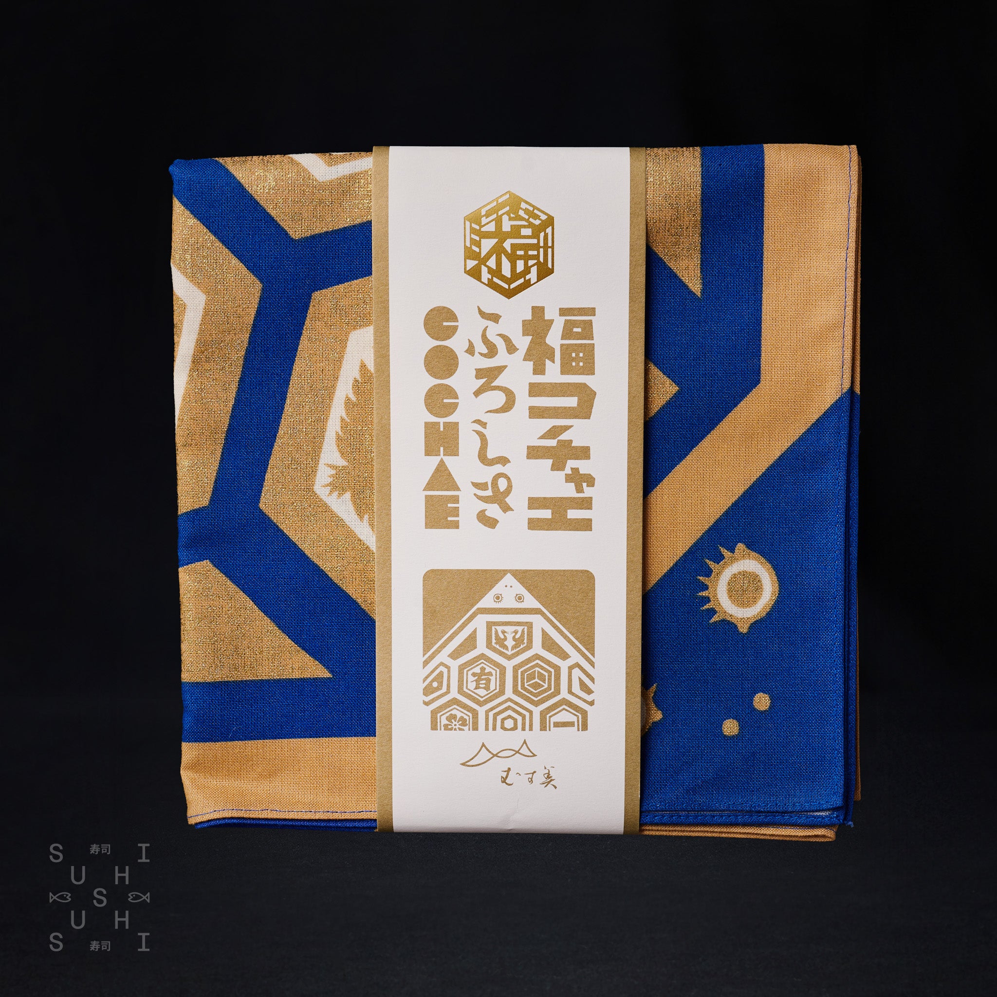 Furoshiki Cotton Wrap - Cochae Collab Tortoise Shell Crest 70x70cm - Image 2