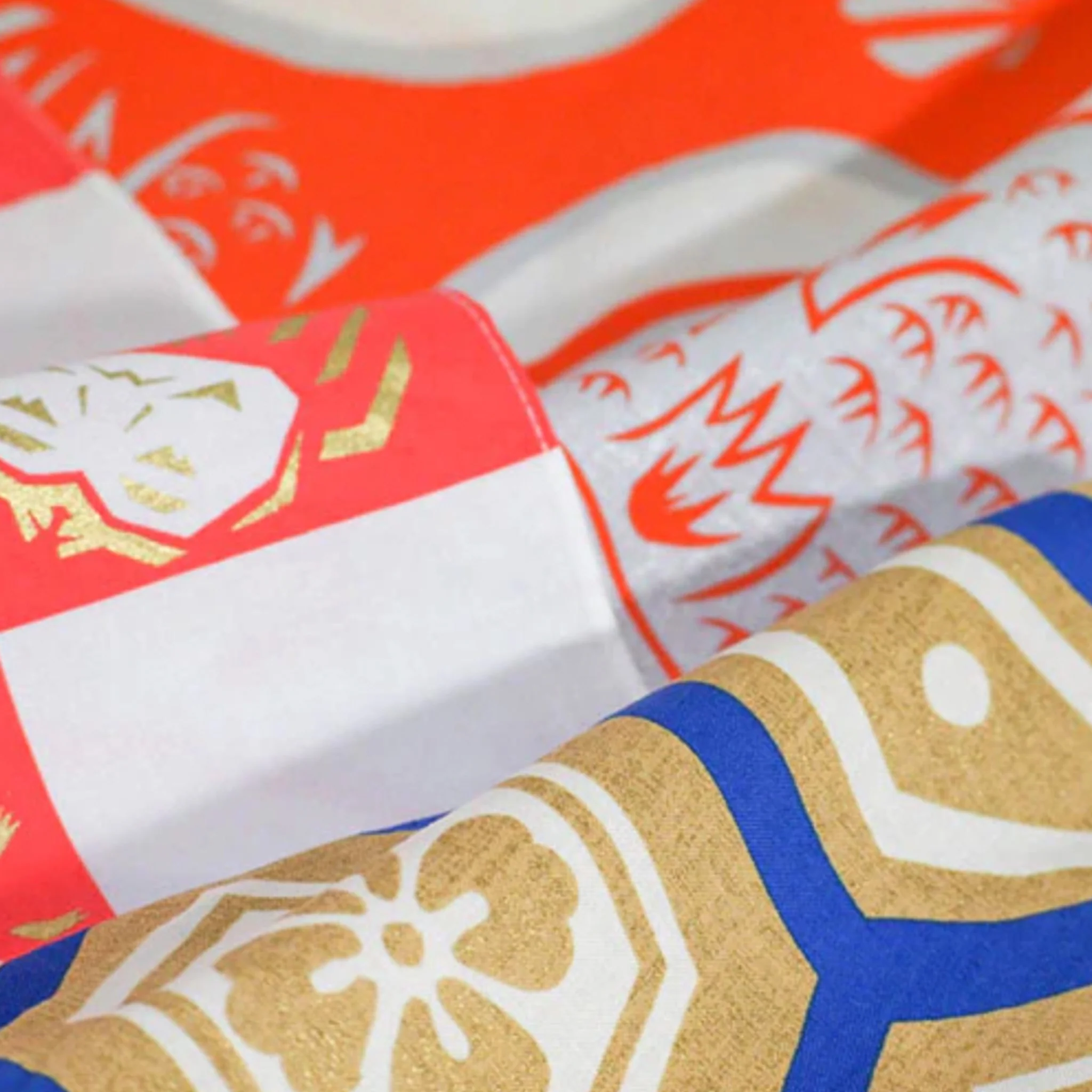 Furoshiki Cotton Wrap - Cochae Collab Tortoise Shell Crest 70x70cm - Image 9
