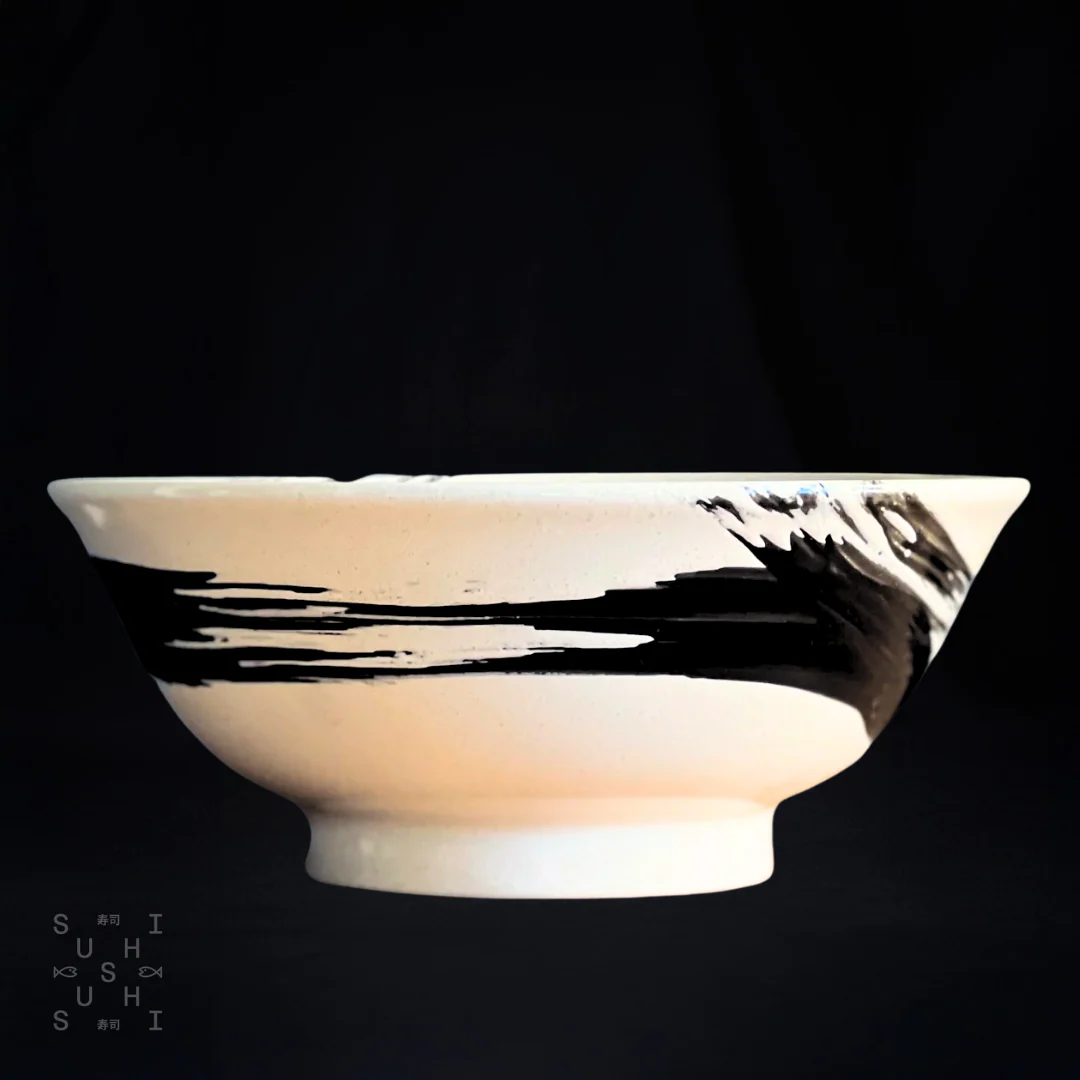 Gokubrush Ramen Bowl White 212mm