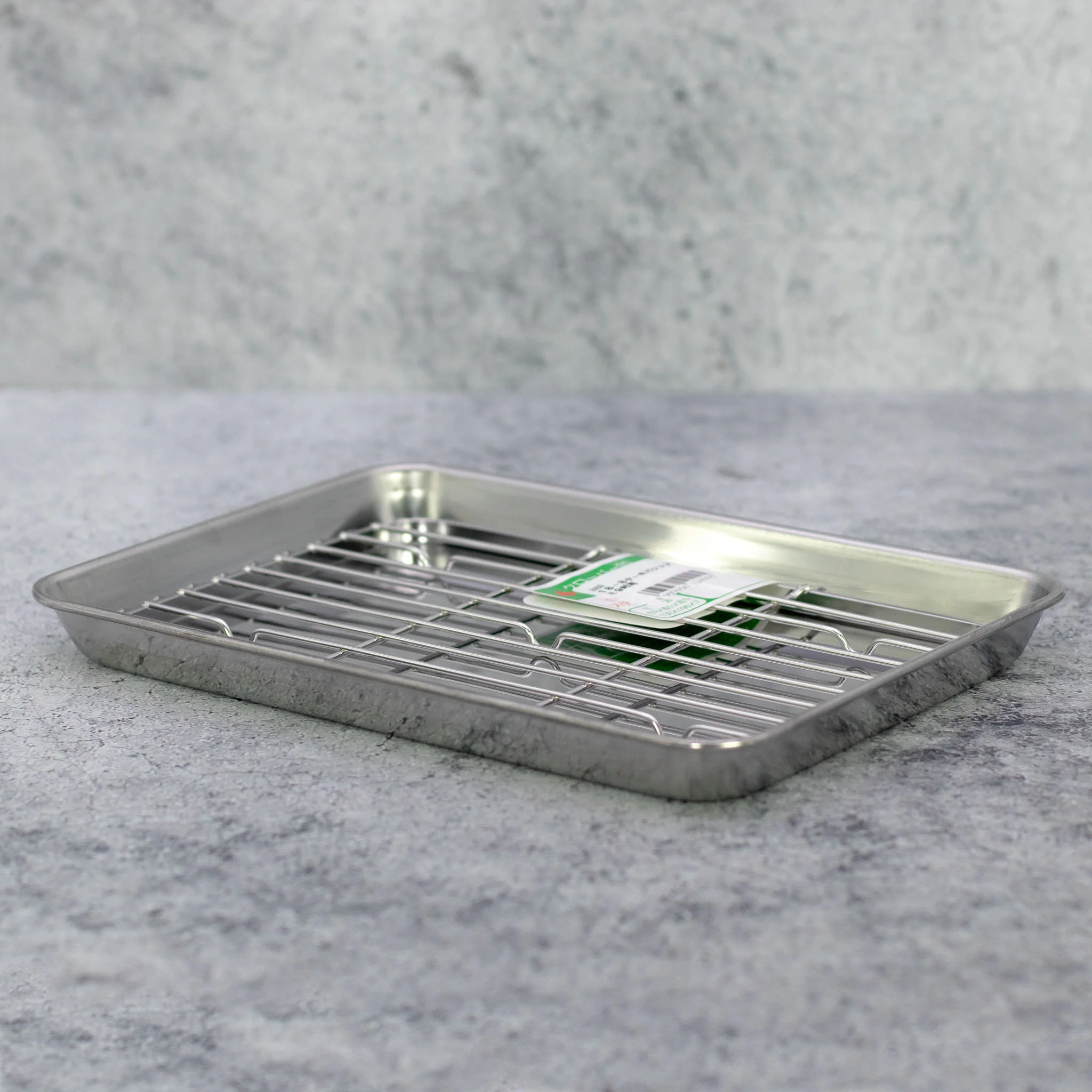 Japanese Stainless Steel Drainer insert for 9" Service Tray, 195x132mm - Image 5