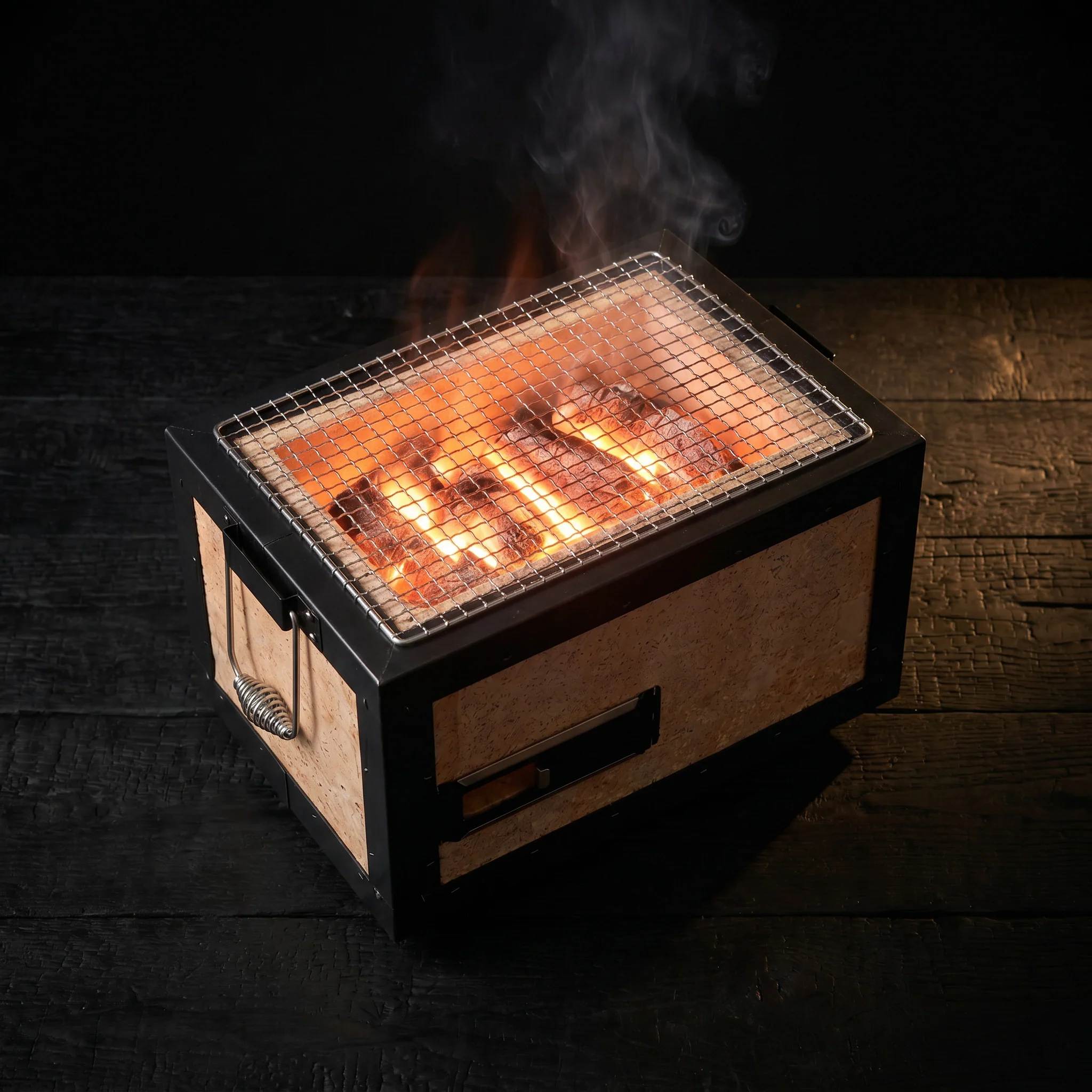 Shokunin, Japanese Charcoal Konro Grill, 310mm - Image 3